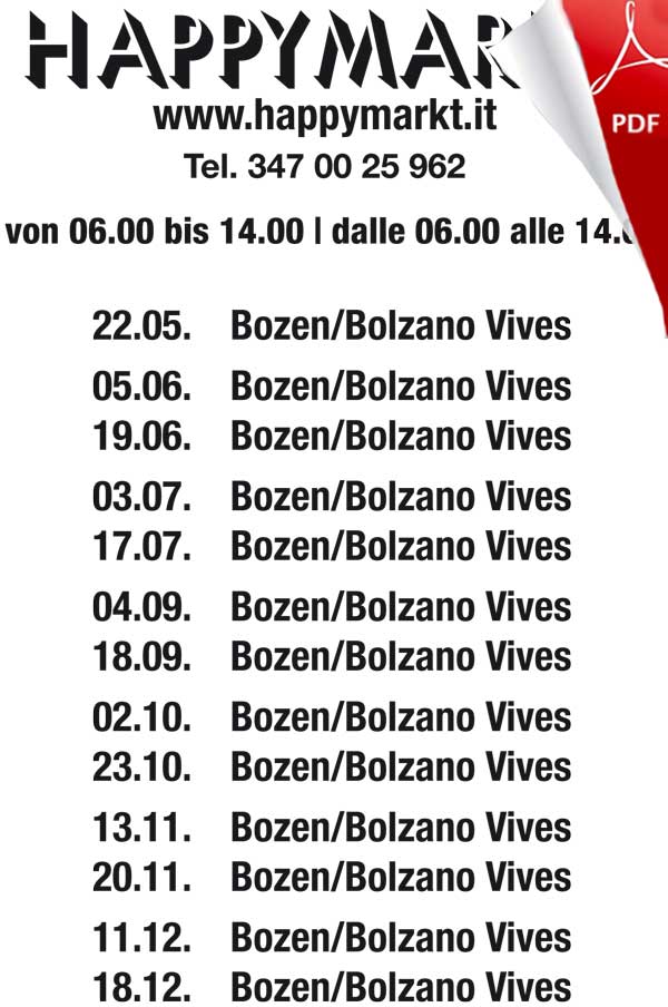 Mercato dell’usato Bolzano sud
